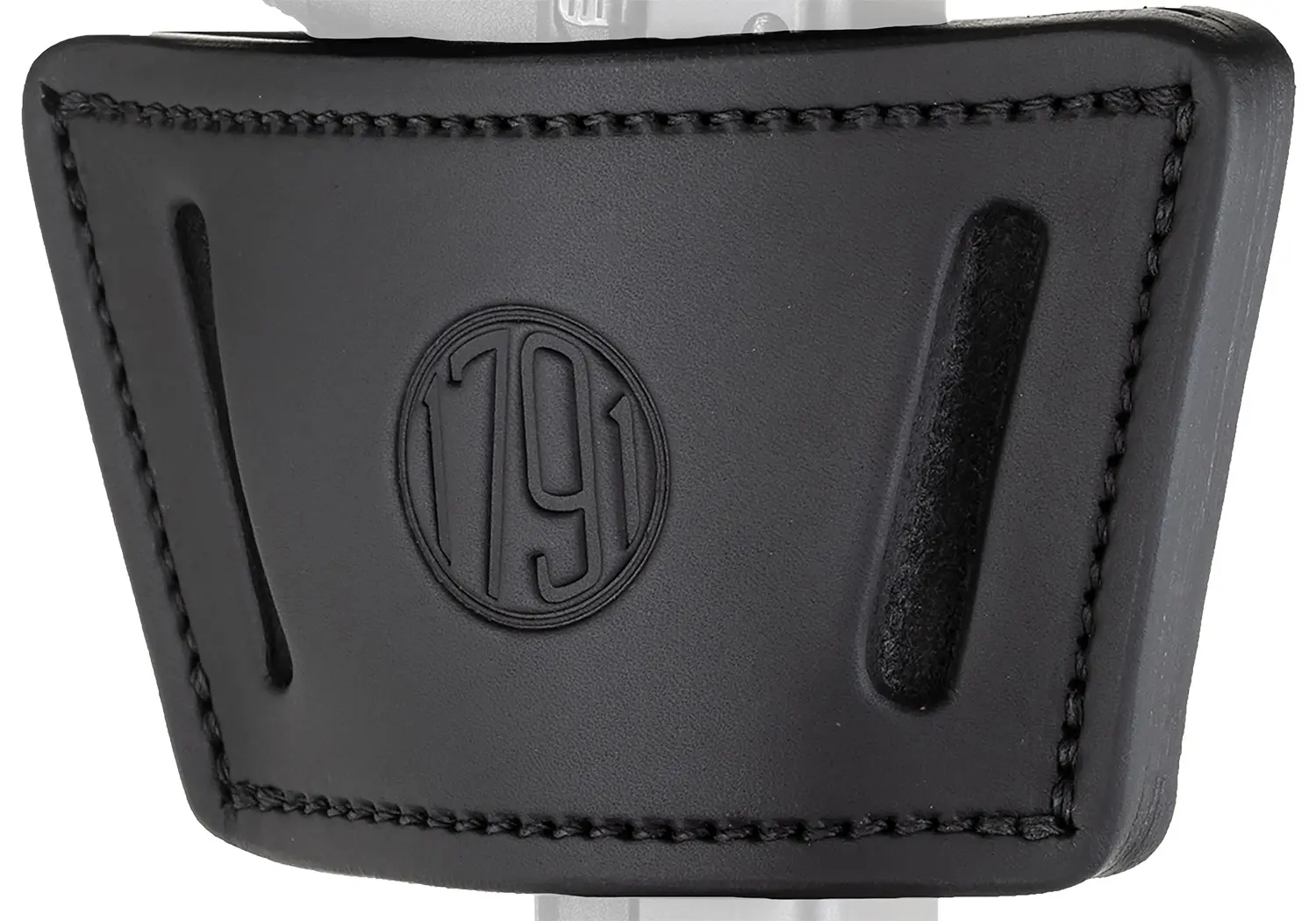 1791 Gunleather UIWXSBLA UIW Max IWB/OWB Black Leather Belt Clip Fits Most Mid-Large Frame Autos with Rail, Laser Light Ambidextrous