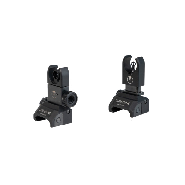 Ultradyne C4 7.62 Cal/.308 Cal Folding Sight Combo Front/Rear Flip-Up
