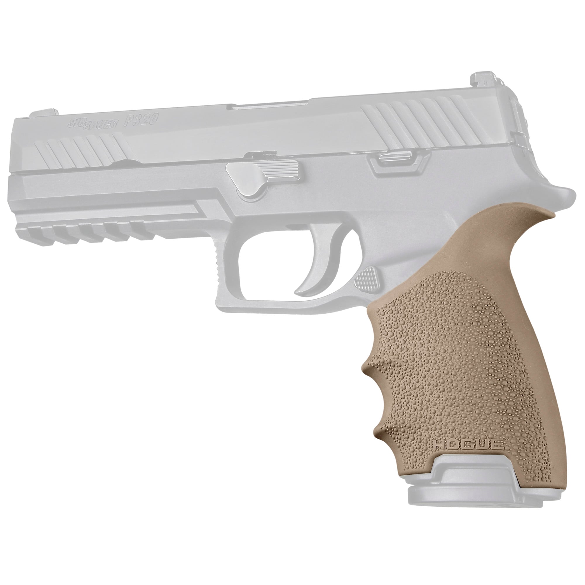 Hogue HandALL Beavertail, Fits Sig Sauer P320 Full Size, Flat Dark Earth