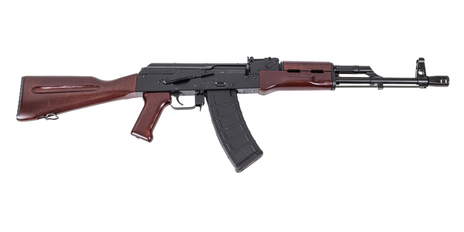PSAK-74AKM Classic Rifle with Toolcraft Trunnion, Bolt, and Carrier, Redwood