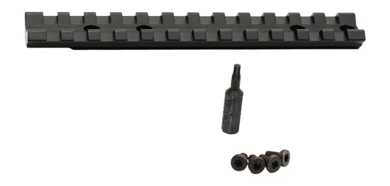 Savage Arms 56442 Scope Rail Revel Black Aluminum 8.40" Long