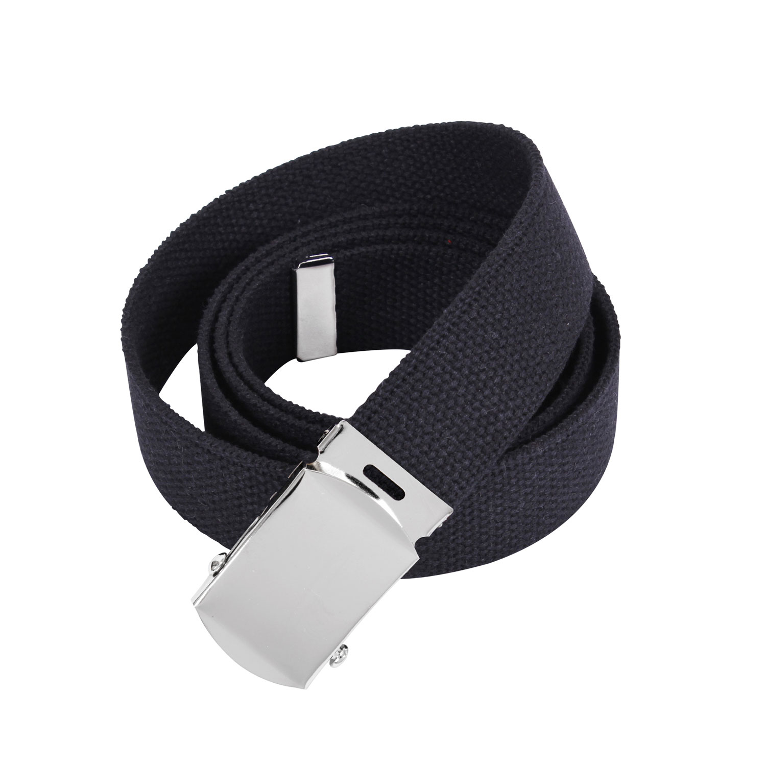 Rothco Web Belts - 44 Inches Long, Chrome, Black