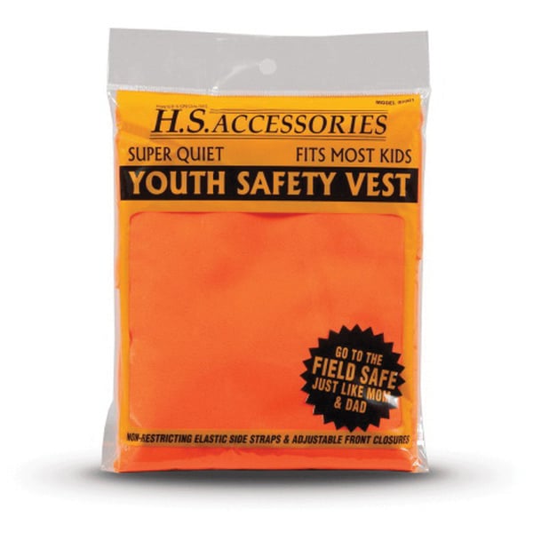 Hunter's Specialties Super Quiet Youth Neoprene Safety Vest, Blaze Orange - 02001