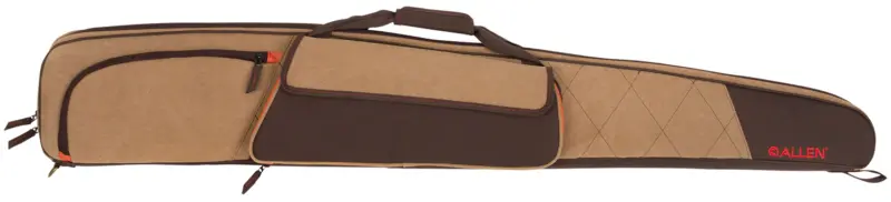 Allen 82152 Humbolt Shotgun Case Tan w/Brown Panels Trim Cotton/Endura 52" Long Shotgun