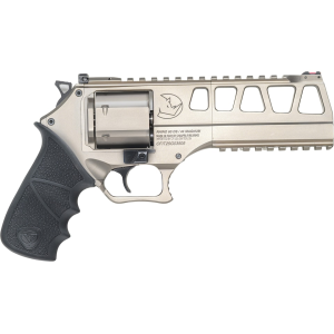 Chiappa Rhino 60DS L-Frame 44 Remington Magnum Revolver 6" Silver Barrel 6 Round Black Grip