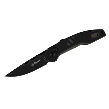 Telum Tactical Incinerator Folding Knife Drop Point, Black