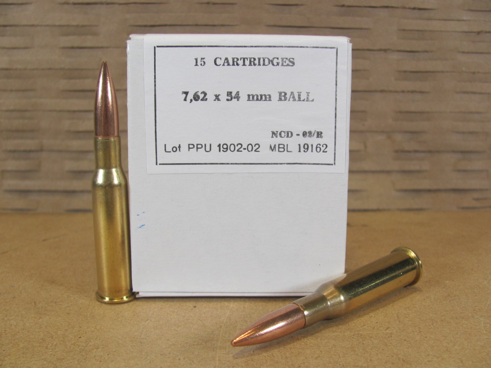 15 Round Box – 7.62X54R FMJ 182 Grain Ball Prvi Partizan Ammo – PP76254B