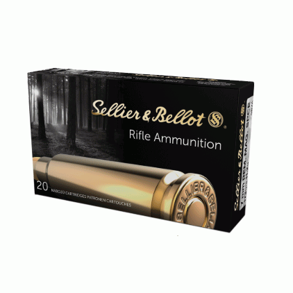 Sellier & Bellot 173 gr Semi-Jacketed Soft Point Cutting Edge 7mm Rem Mag Ammo, 20/box - SB7A