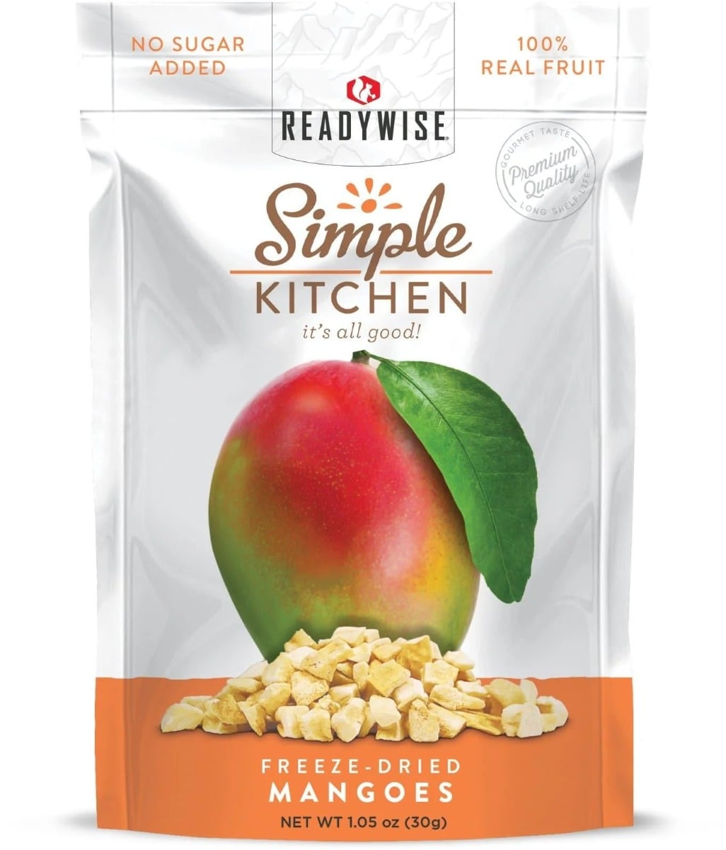 ReadyWise Simple Kitchen Freeze Dried Mangoes 6 Count - RWSK05-911