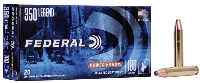 Federal Power Shok Rifle Ammo 350 Legend 20 Rds -350LA