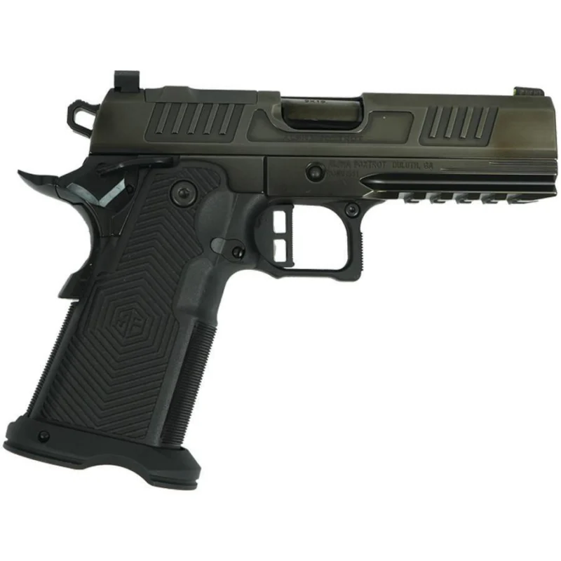 Alpha Foxtrot AF1911 Romulus Polish DLC Finished Handgun 9mm Luger 17 20rd Magazines 4.25" Bull Barrel RMSc Cut