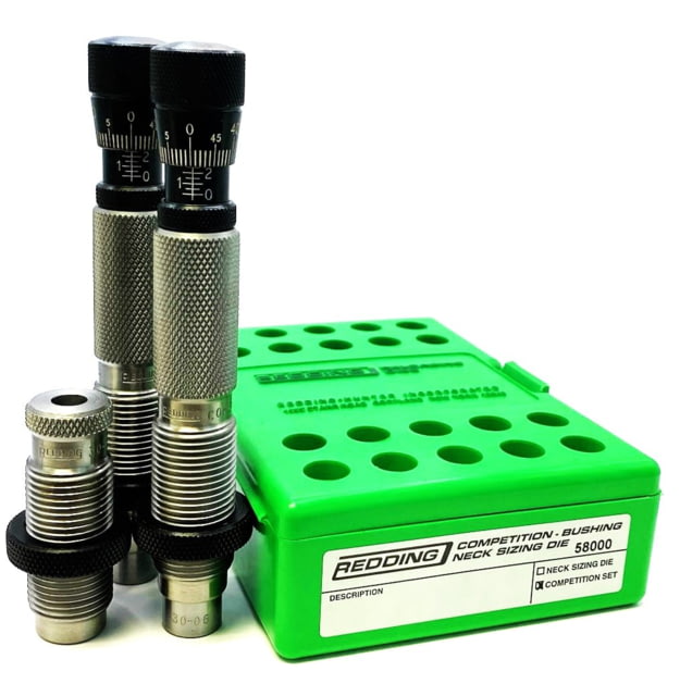 Redding Reloading 6MM Dasher Competition Bushing Neck Die Set Steel Small