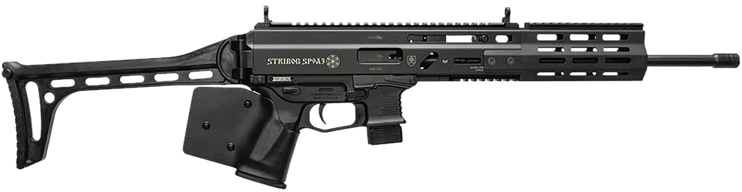 Grand Power 810091158166 Stribog SP9A3 *CA Compliant 9mm Luger 10+1 16″ Black - No Credit Card Fees - Low, flat rate shipping