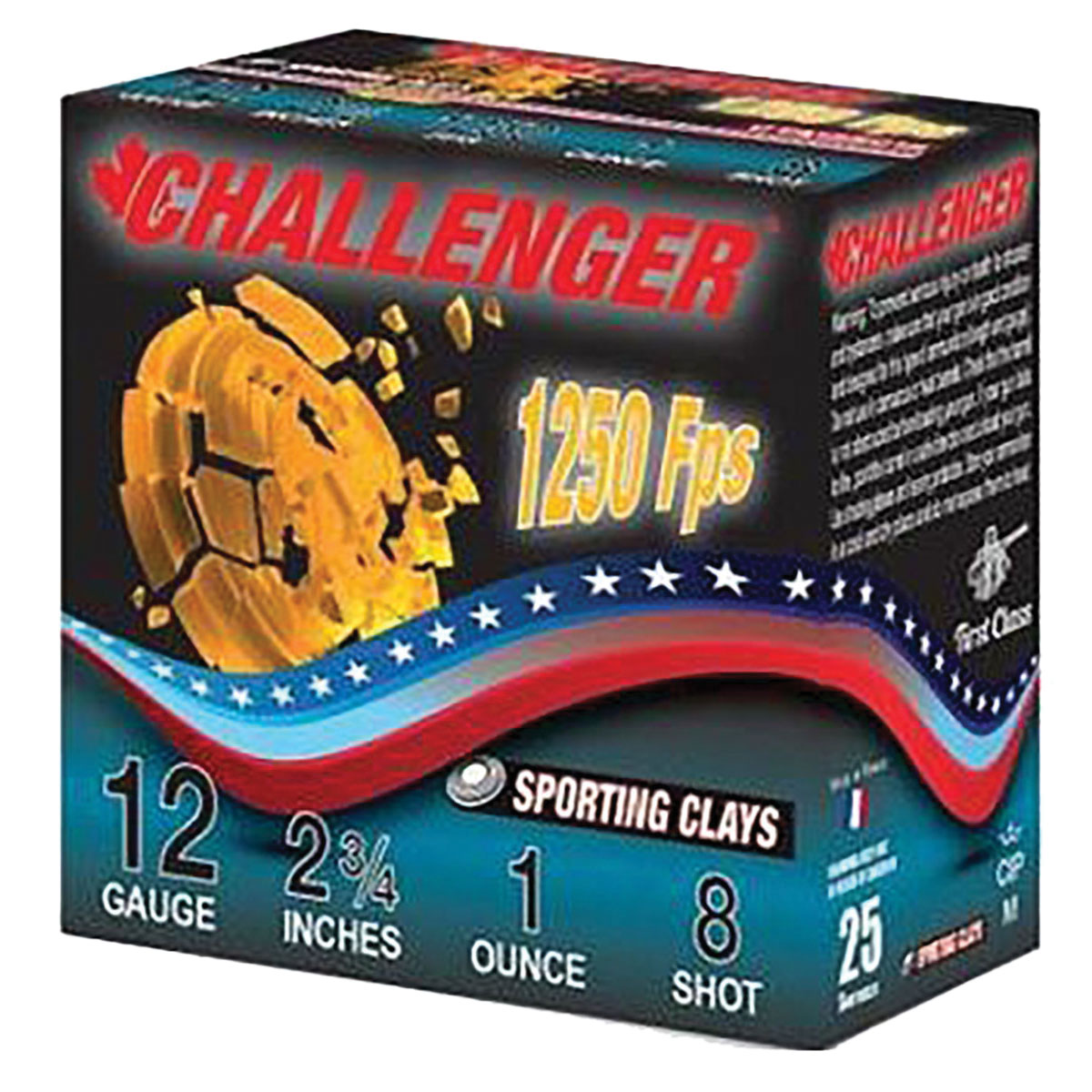 Challenger Sporting Clay 12 Gauge 2-3/4" #8 1 Ounce 250rds Case