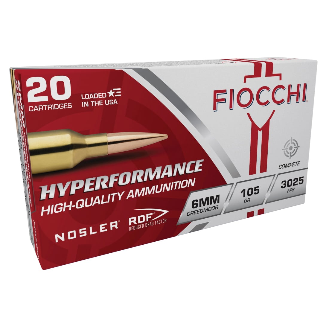 Fiocchi Hyperformance 6mm Creedmoor 105 gr 20rds