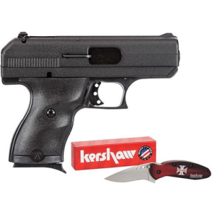 HI-POINT C-9 9mm 3.5" 8rd Pistol w/ Hard Case & Kershaw Knife - Black