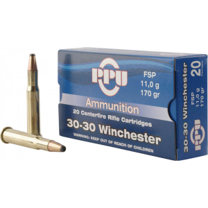 Prvi Partizan PPU PP30302 Standard Rifle 30-30 Winchester 170 GR Flat Soft Point - 20rd Box