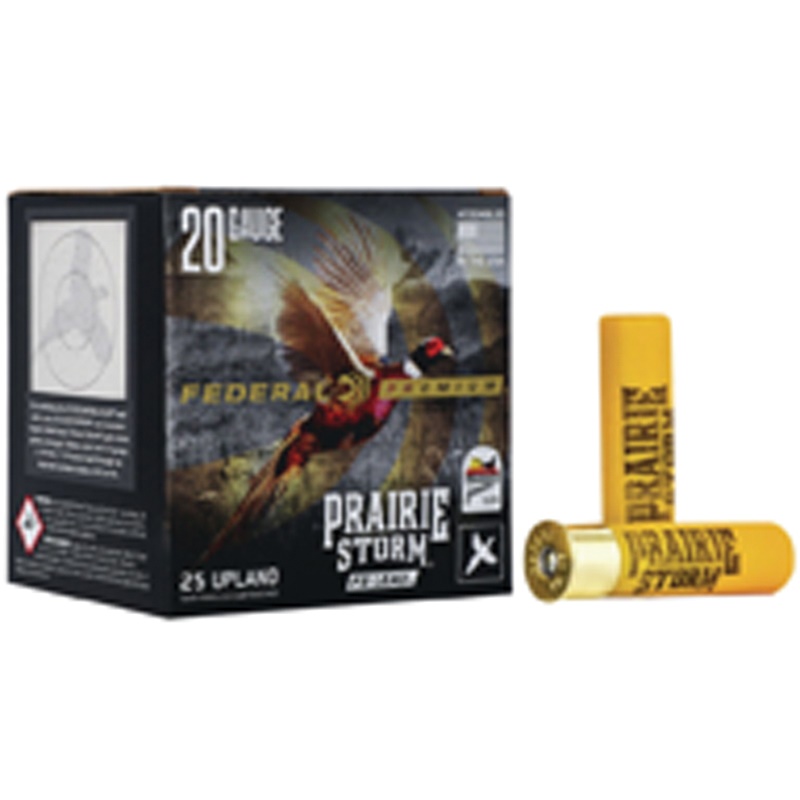 Federal Premium Prairie Storm Shotgun Ammo 20 ga. 3 in. 1-1/4 oz. 4 Shot FS Lead 25 rd. - No Credit Card Fees - Low, flat rate shipping