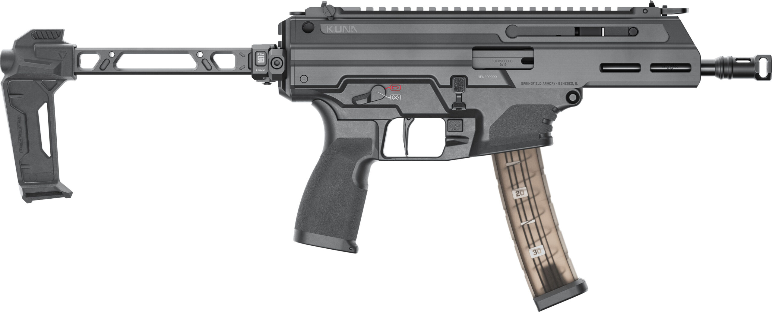 Springfield Armory Kuna 9mm AR Pistol - 30+1 Capacity