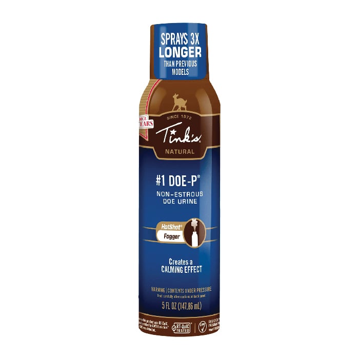 Tink's 1 Doe-P Hot Shot Deer Lure Calming Fogger, 5 oz Can