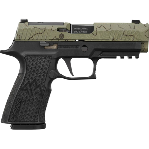 Sig Sauer P320 XTEN Endure Comp 10mm Auto Pistol 3.8" Barrel 15+1 Round Moss Green Slide Black Grip Black Frame