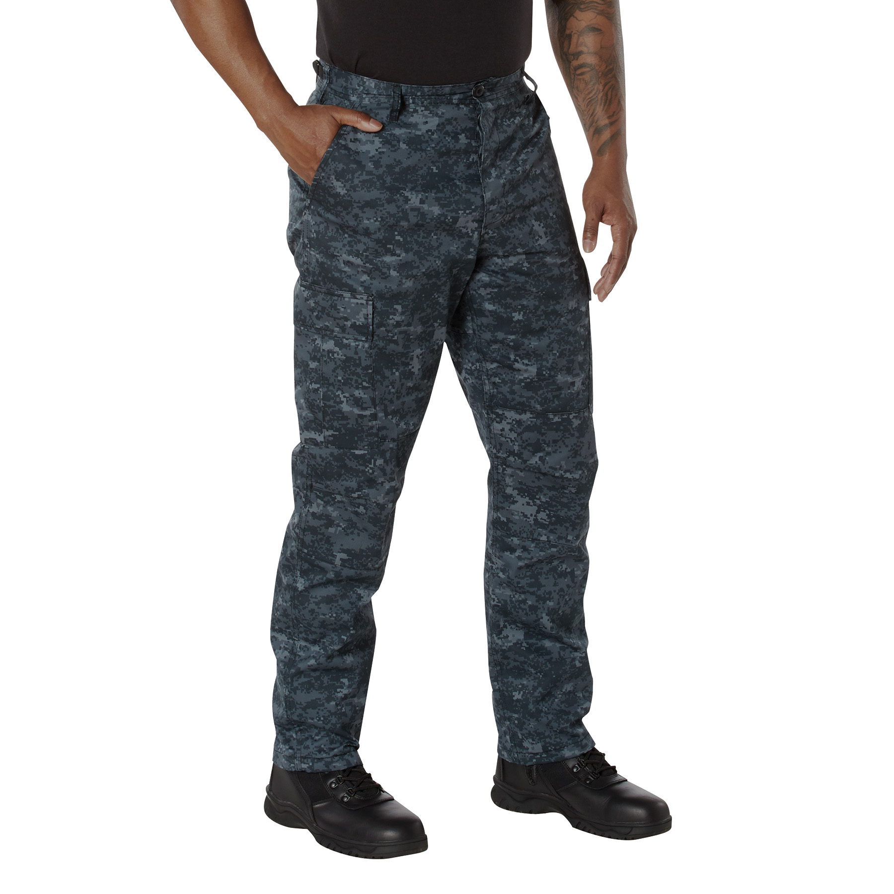 Rothco Digital Camo Tactical Bdu Pants - Midnight Digital Camo, Large