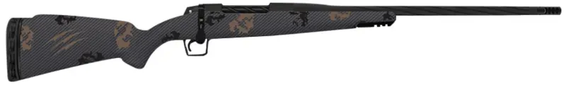 Fierce Firearms TWROG300PRC22BT Twisted Rogue 300 PRC 22" Armour Lube Black Steel Threaded Barrel, Drilled Tapped Steel Receiver, LR Negative Comb Trophy Camo Carbon Fiber Stock