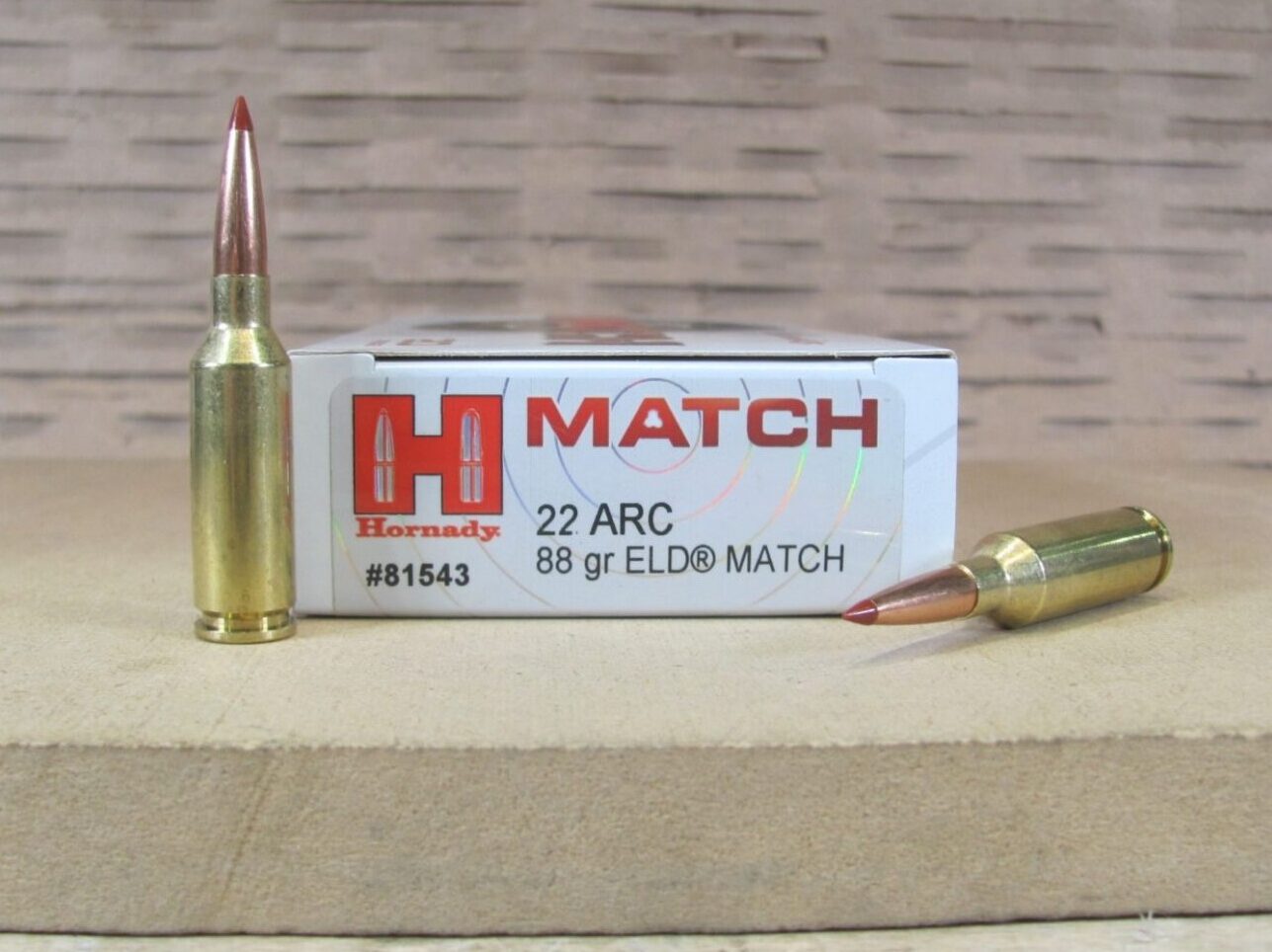 20 Round Box – 22 ARC 88 Grain ELD Hornady Match Ammo – 81543