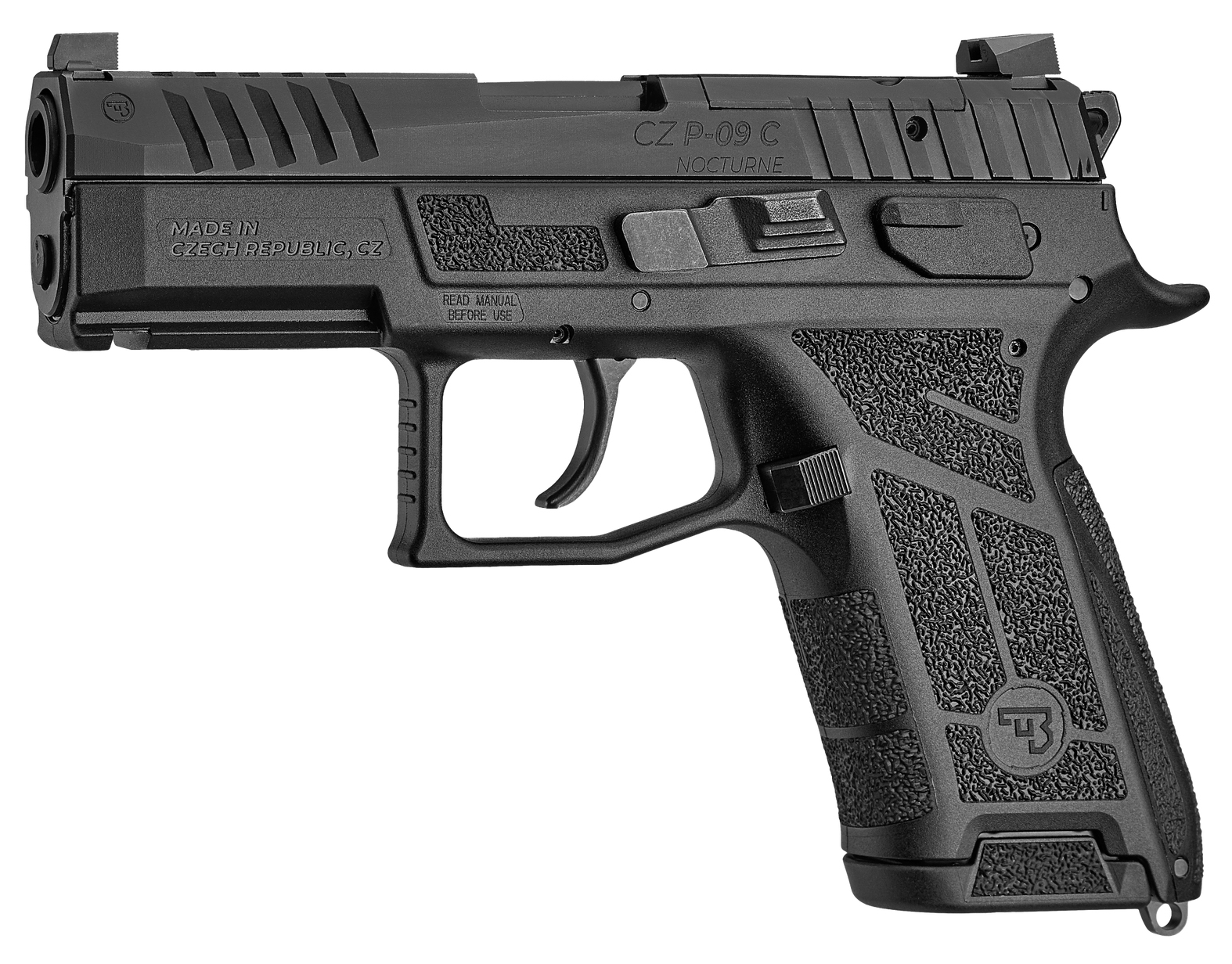 CZ P-09 C Nocturne 9mm Compact 3.74" 15RD