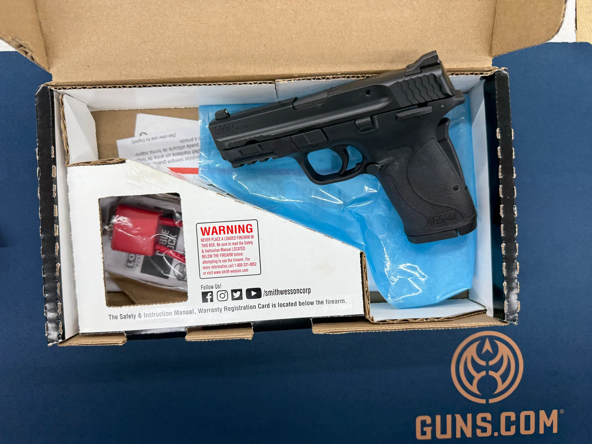 SMITH & WESSON M&P380 SHIELD EZ MANUAL THUMB SAFETY (Used)
