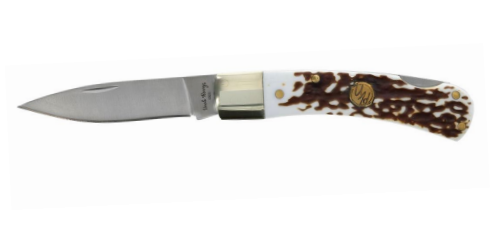 Uncle Henry Lockback Folding Drop Point Knife, Staglon - 1259495