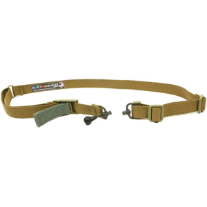 Blue Force Gear VCAS2TO1RED200AACB Vickers 221 Sling with RED Swivel 2 W Padded Single/Two Point Coyote Tan Cordura
