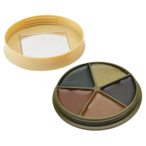 HME Camo Face Paint Kit -Blk/Brn/Grn/Sand/Light Grn