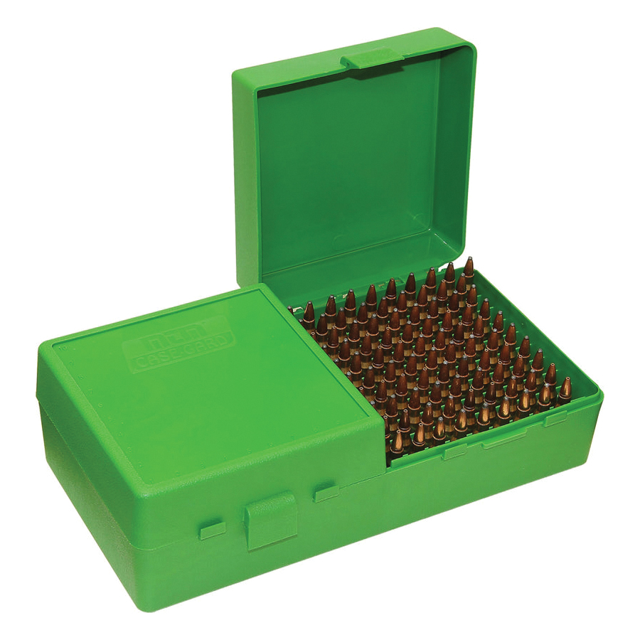 MTM Case Gard .223 Remington/.204 Ruger Flip-Top Ammo Box, 200rds Green
