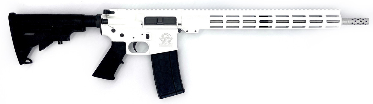 GLFA AR-15 223 Wylde 16" White/SS 30-Round Rifle