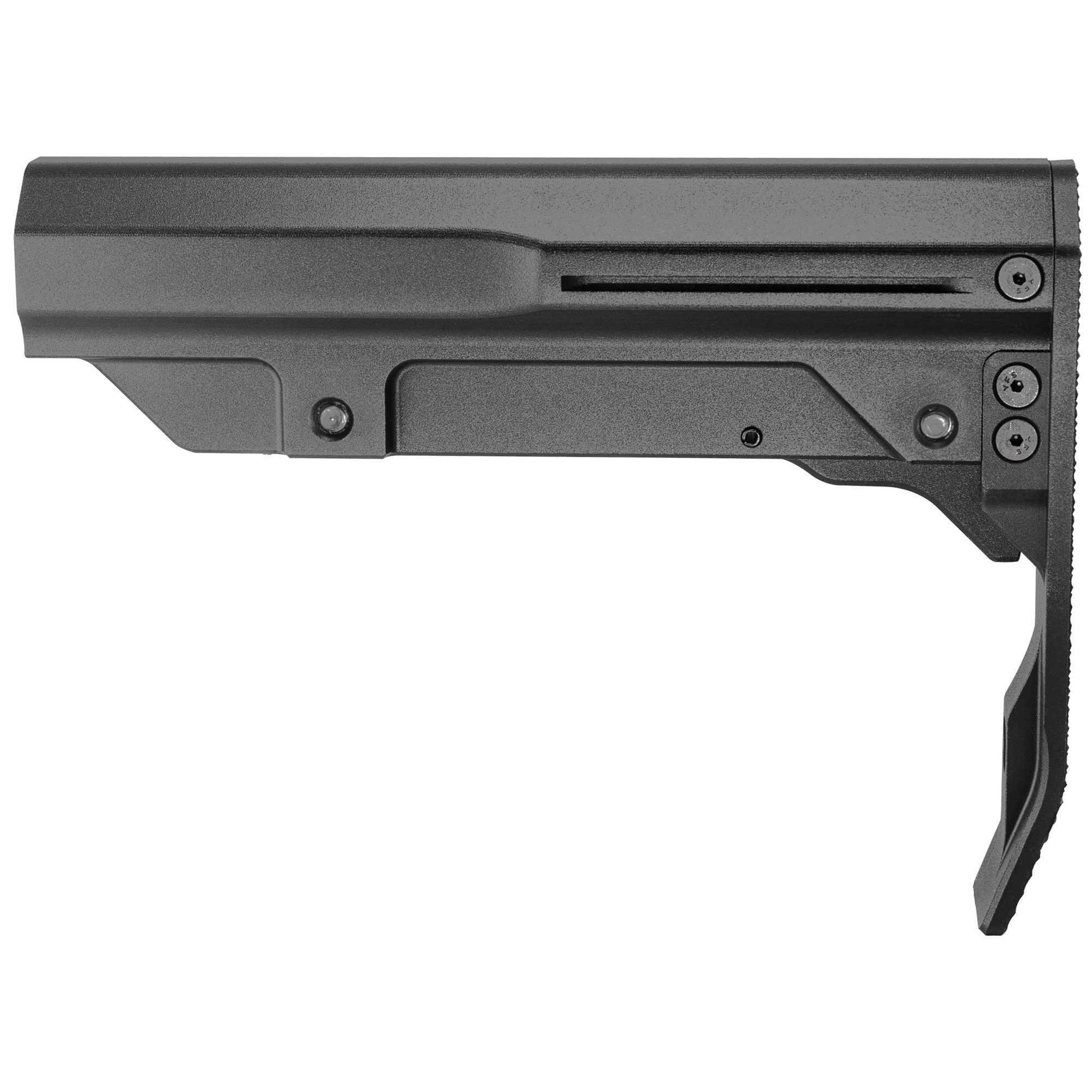 Mission First Tactical Stock, Black, Aluminum - BMSMILMTLBL
