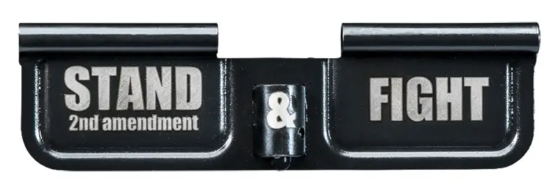 Phase 5 Weapon Systems EPCSTAND Ejection Port Door AR-15 Black Parkerized Steel 3.10" Engraved "Stand Fight"