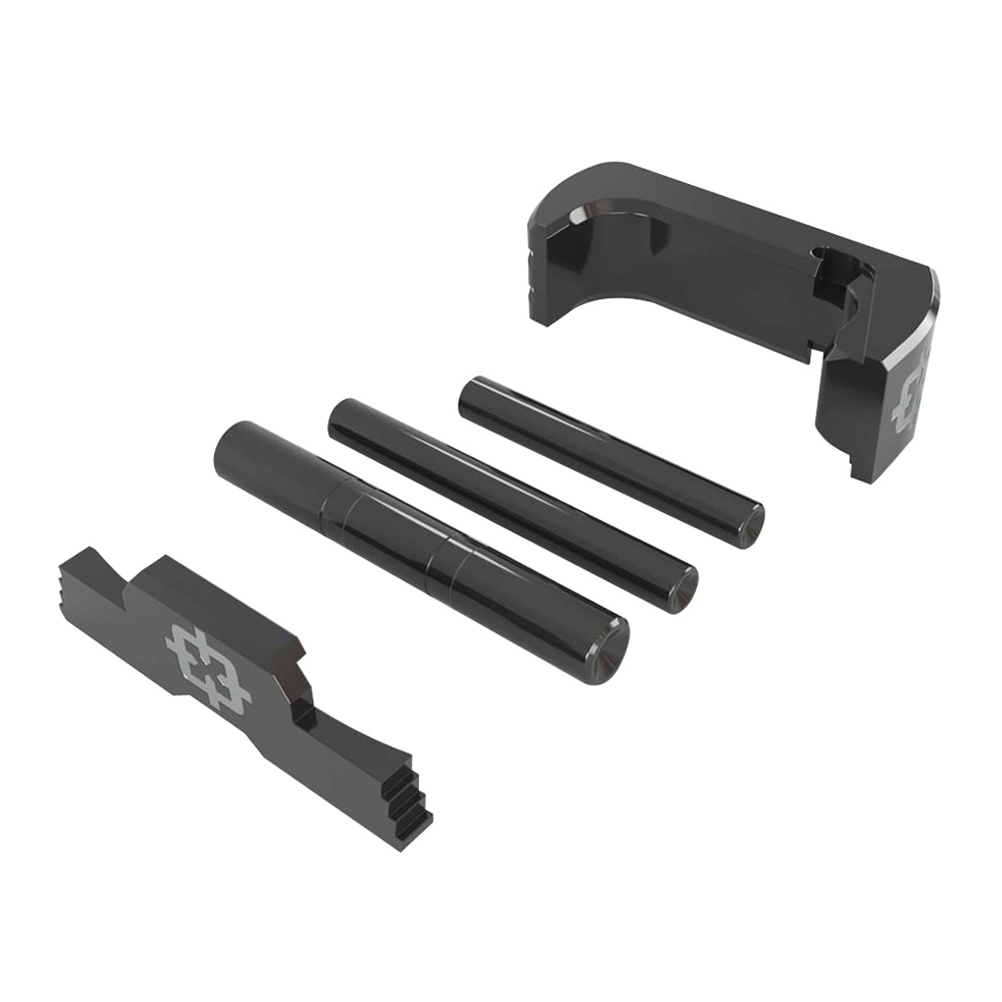 Elevate Glock 17/19/26/34 Gen5 with Cross Armory 3-Piece Upgrade Kit - Black Anodized - CRG5OKBK