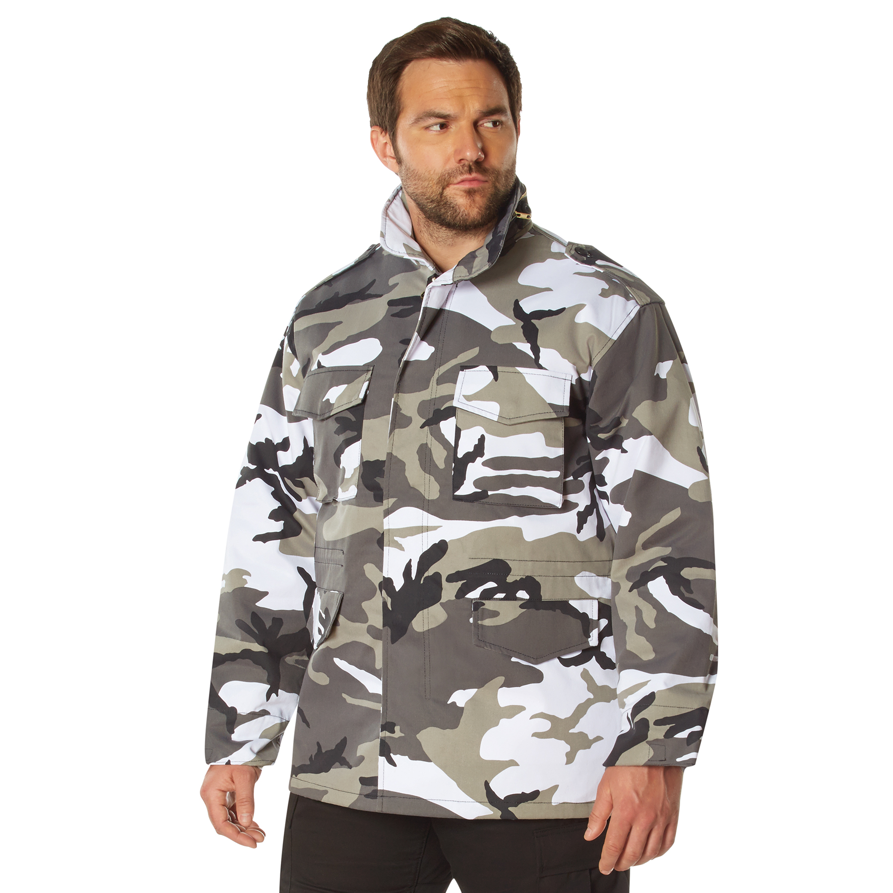 Rothco M-65 Field Jacket - City Camo, Large