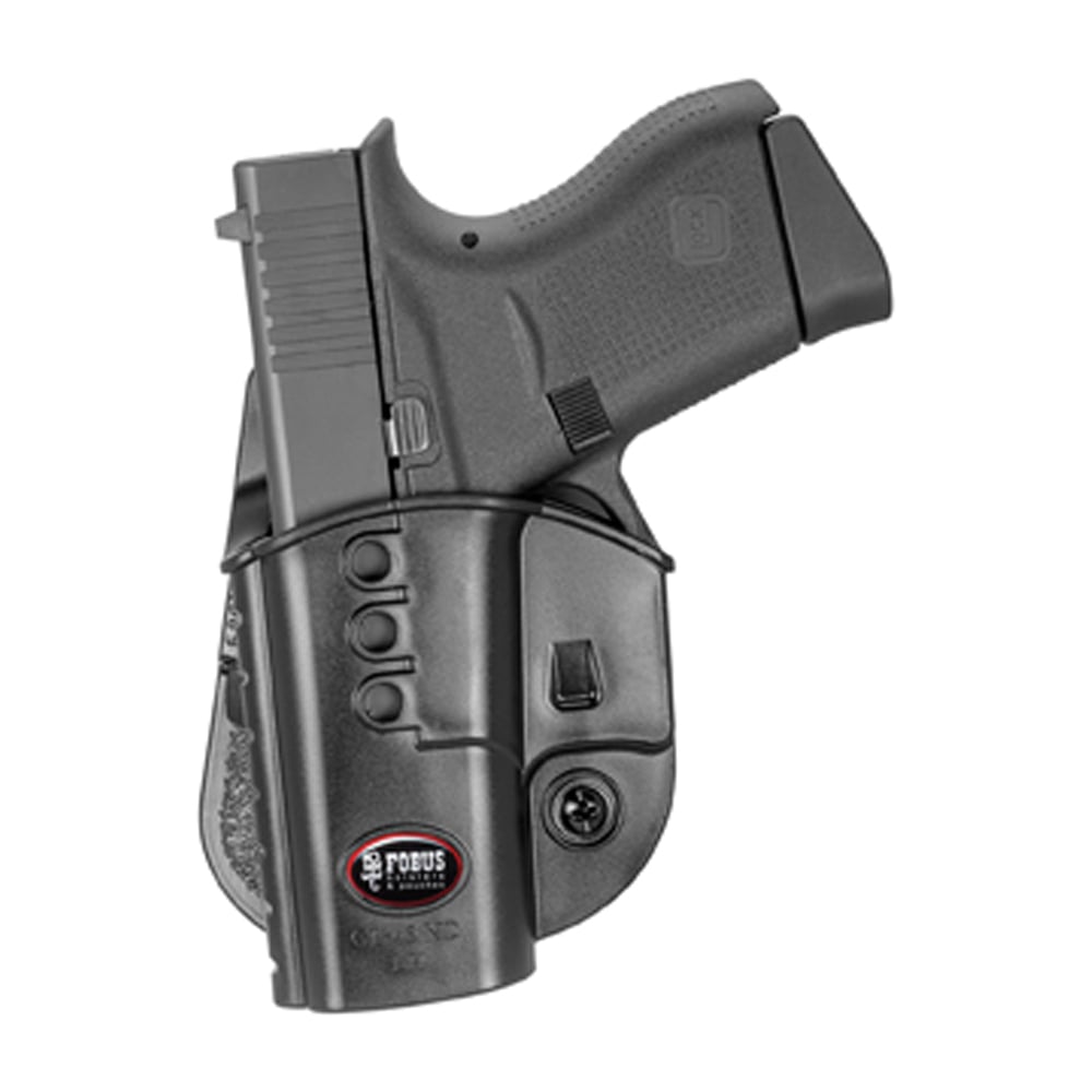 Fobus Evolution Left Hand Glock 43 Holster, Black - GL43NDLH