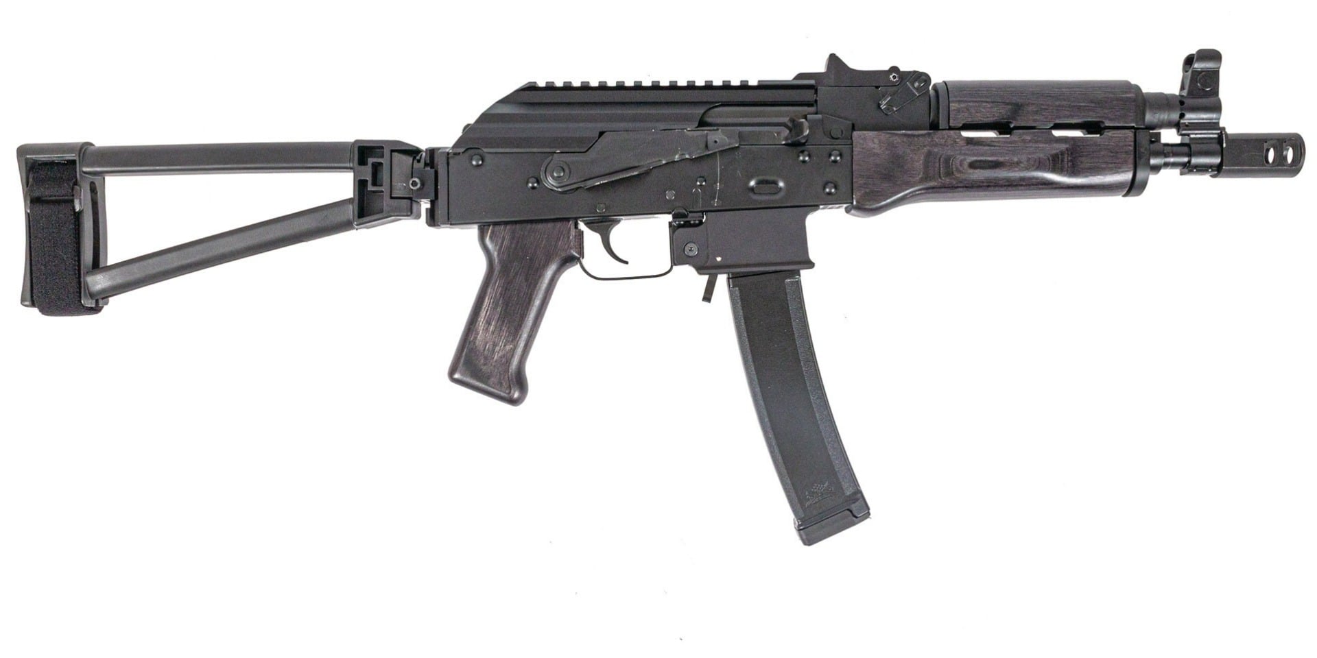PSA AK-V 9mm "Black Satin" Triangle Folding Pistol