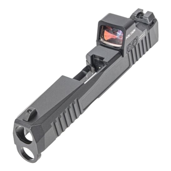 PSA Dagger Micro Complete Slide Assembly - Shield Cut W/Holosun 407K, Black