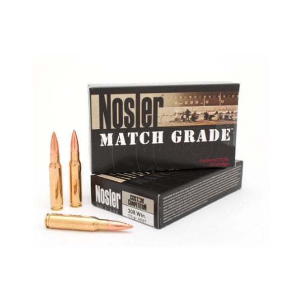 Nosler Match Grade Rifle Ammunition 308 Win. 175 gr. CC HPBT 20 rd. - Flat Rate Shipping Under 30lbs!