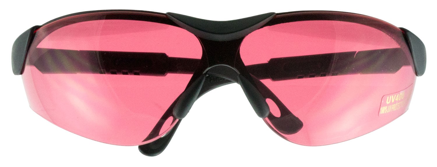 Walkers Game Ear Elite Half Frame Anti-Fog Glasses, Vermillion Lens - GWP-XSGL-VER