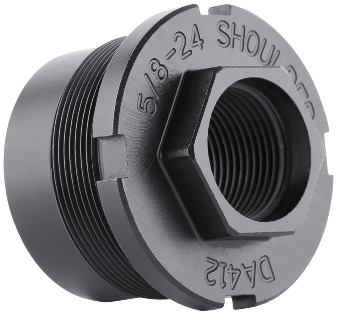 Dead Air Armament Ghost Fixed Mount, 5/8x24 RH, Black - DA412