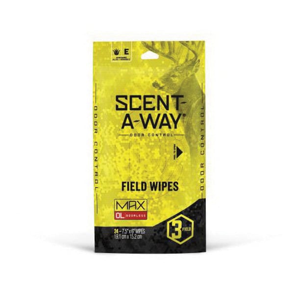 Hunter's Specialties Scent-A-Way Max Field Wipe, 24/pack - 07795