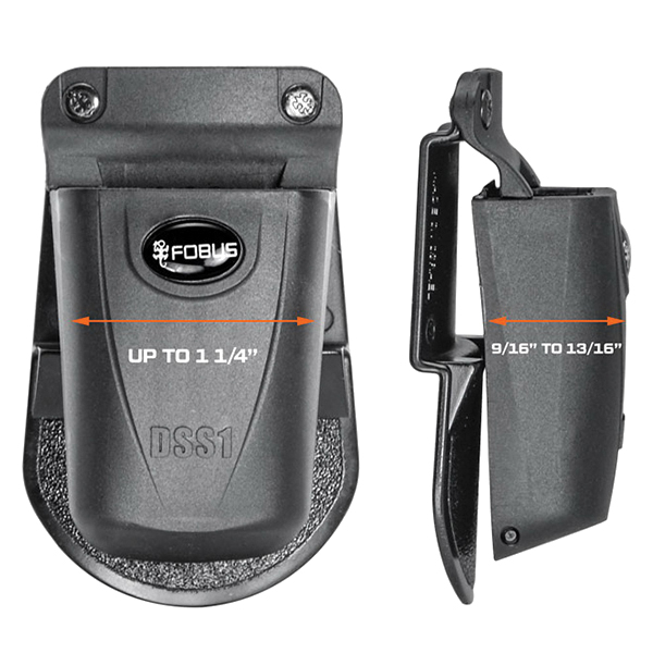 Fobus Single Magazine Pouch for 9mm/.40, Black - DSS1