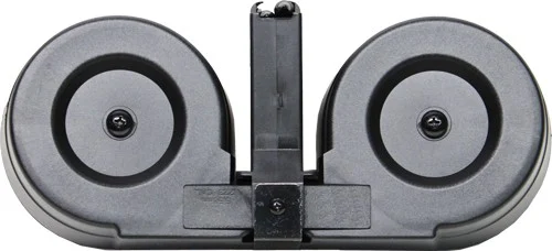 IVER JOHNSON MAGAZINE AR15 - 223 100RD DRUM BLK/CLEAR POLY