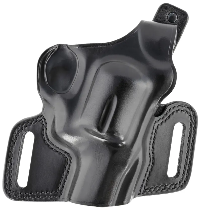 Galco SIL126B Silhouette OWB Black Leather Belt Slide Fits S N Frame Fits 2-4" Barrel Right Hand