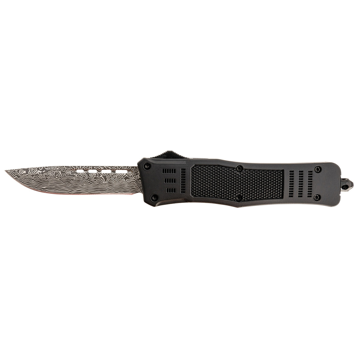 Steel River Spartan Medium Folding/OTF Knife, Drop Point, Black - Smooth Opening Mechanism, Perfect for Tactical and Daily Carry - T618BDDP
